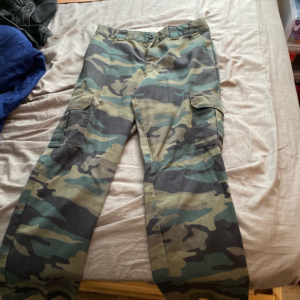 Mens Camo Dickies Pants
